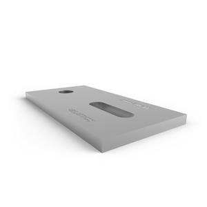 Montageplatte für Stockschraube M10 M12